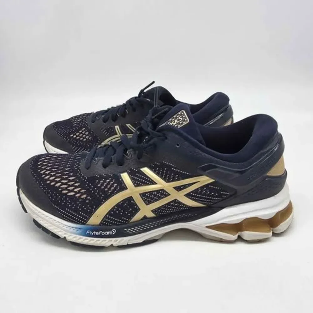 ASICS GEL-Kayano 25 Peacoat Rose Gold Running Shoes Women's Size 9